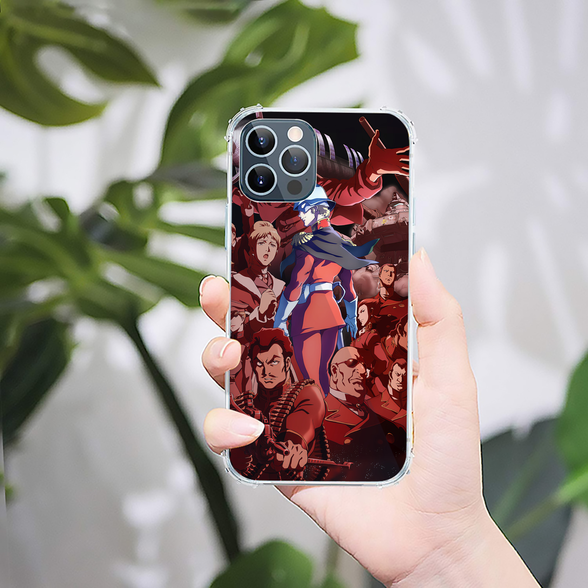 （画像用） 機動戦士ガンダム Mobile Suit Gundam 【iPhone 12シリーズ対応】透明スマホケース（クリアソフトケース）